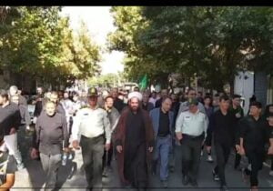 پیاده‌روی «از حرم تا حرم» در مراغه برگزار شد.