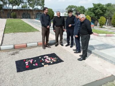 بازدید سلمانی از روند آمادهسازی محل تدفین شهید رحمتی در مراغه