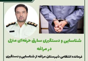 🔴شناسایی و دستگیری سارق حرفه‌ای منزل در مراغه