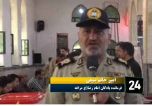 حضور حماسی ارتشیان مراغه در پای صندوق‌های رای