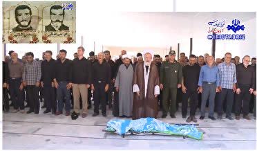 تشییع و خاک سپاری همسر و مادر شهید در مراغه