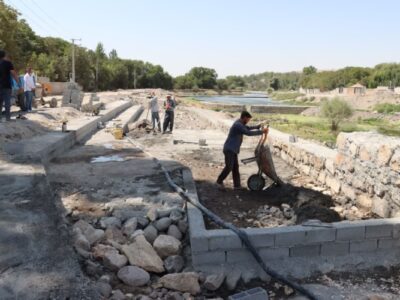 ادامه اجرای فعالیت های عمرانی شهرداری مراغه در پروژه مسیر سلامت