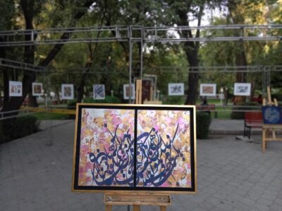 ابداع شیوه جدید نقاشی خط توسط هنرمند مراغه‌ای