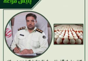 🔴کشف بیش از ۴ تن تخم مرغ خارج از شبکه توزیع در مراغه