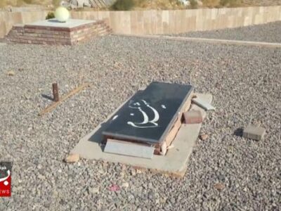 غربت مزار شهید خوشنام در دانشگاه مراغه