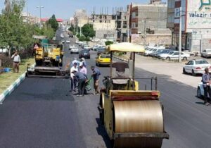 توزیع ۴۵ هزار تن آسفالت در معابر شهری مراغه  