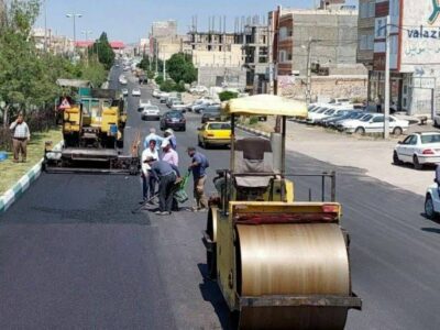 توزیع ۴۵ هزار تن آسفالت در معابر شهری مراغه  
