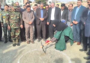 کلنگ زنی پارک بازار کبودان عجب‌شیر 