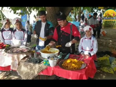 برگزاری جشنواره غذای سالم در باغ مدرسه امین نور مراغه