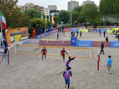 آغاز هفته دوم لیگ برتر والیبال ساحلی در مراغه