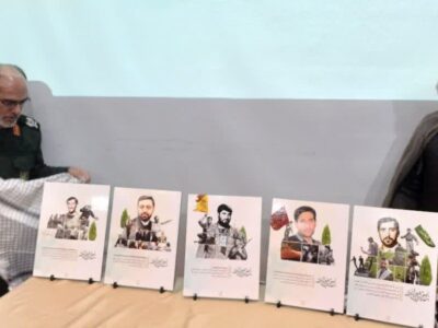 رونمایی از پنج پوستر حاوی پیام های شهدای شاخص مراغه
