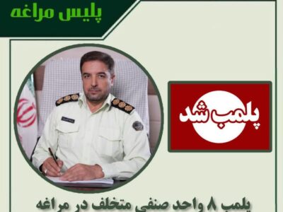 پلمب ۸ واحد صنفی متخلف در مراغه