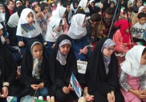 همدلی با کودکان غزه در تجمع «فریاد خاموش» مراغه