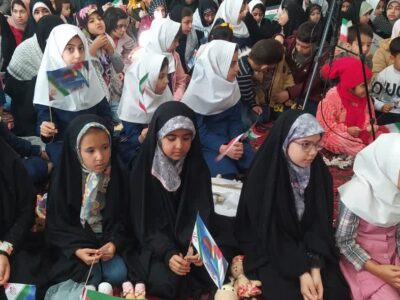 همدلی با کودکان غزه در تجمع «فریاد خاموش» مراغه