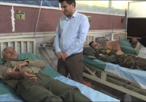 اهدای خون به همت کارکنان ارتش در مراغه