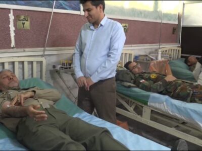 اهدای خون به همت کارکنان ارتش در مراغه