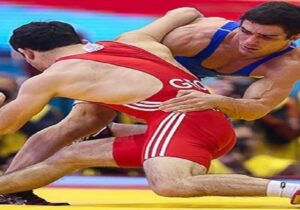 مسابقه دوستانه کشتی بین دو تیم زنجان و مراغه