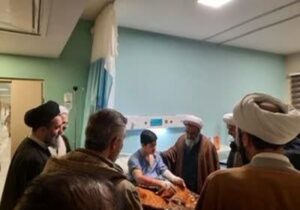 عیادت نماینده خبرگان رهبری و مدیرکل تبلیغات اسلامی از طلبه‌ فداکار مراغه‌ای