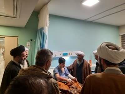 عیادت نماینده خبرگان رهبری و مدیرکل تبلیغات اسلامی از طلبه‌ فداکار مراغه‌ای