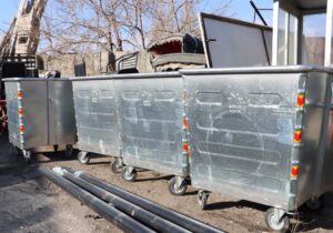 نوسازی باکس‌های زباله و جاگذاری مخازن جدید در سطح شهر