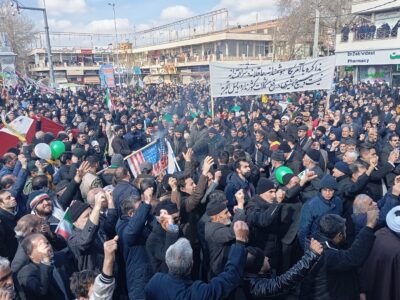 حضور پرشور و شعور مردم مراغه در راهپیمایی ۲۲ بهمن