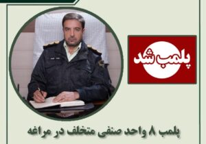 پلمب ۸ واحد صنفی متخلف در مراغه