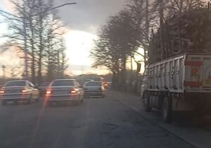 وضعیت نامطلوب آسفالت کمربندی مراغه در آستانه عید نوروز