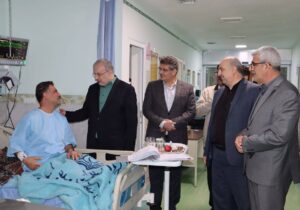 عیادت مسئولین مراغه از بیماران و قدردانی از کادر درمان