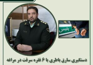 دستگیری سارق باطری با ۶ فقره سرقت در مراغه