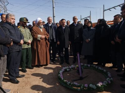 کلنگ‌زنی بزرگراه شهید مالک رحمتی در مراغه