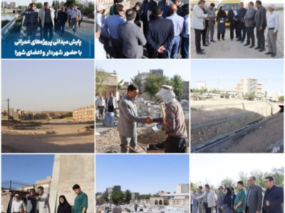 پایش میدانی پروژه‌های عمرانی مراغه با حضور شهردار و اعضای شورا