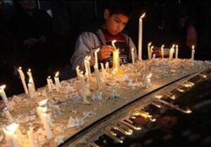 مراغه، شب عاشورایی در روشنای چهلویک شمع