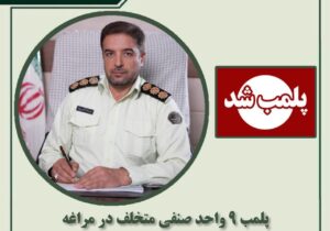 🔴پلمب ۹ واحد صنفی متخلف در مراغه