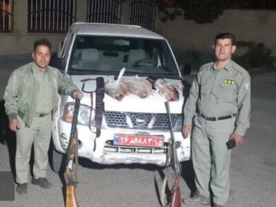 دستگیری شکارچیان متخلف در صوفی چای مراغه