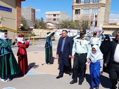 🔷بدرقه فرزند شهید “تقی بهره ور” از خانه تا مدرسه توسط فرمانده انتظامی مراغه