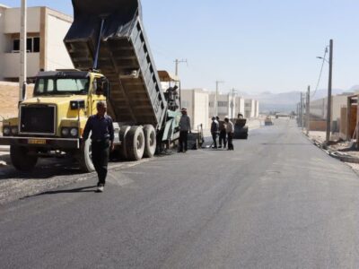 💠 آسفالت‌ریزی محوطه مسکن ملی 