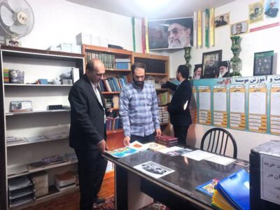 بازدید رئیس اداره فرهنگ و ارشاد اسلامی مراغه از مؤسسه قرآنی ابا صالح المهدی (عج)