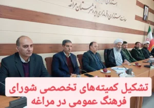 تشکیل کمیته‌های تخصصی شورای فرهنگ عمومی در مراغه