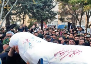 تشییع و تدفین باشکوه شهید گمنام در دانشگاه آزاد مراغه همزمان با سالروز شهادت حضرت زهرا (س)