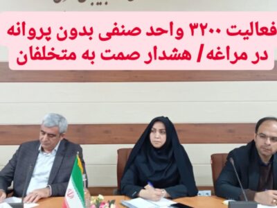 فعالیت ۳۲۰۰ واحد صنفی بدون پروانه در مراغه/ هشدار صمت به متخلفان