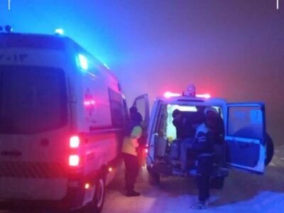 انتقال شبانه جوان مصدوم روستایی به بیمارستانی در مراغه