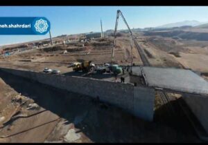 بتن‌ریزی عرشه پل فلزکاران انجام شد