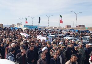 تشییع پیکر دو شهید والامقام اقتدار در مراغه