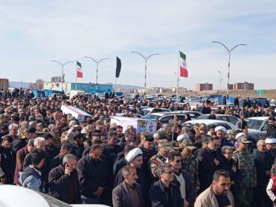 تشییع پیکر دو شهید والامقام اقتدار در مراغه