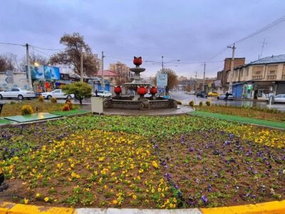 مراغه در آستانه بهار؛ کاشت یک میلیون گل فصلی در نقاط مختلف شهر