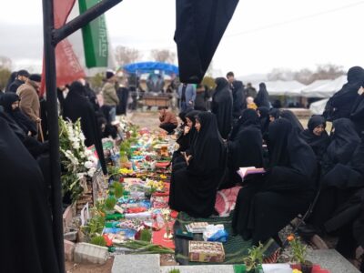 استقبال از نوروز در جوار مزار شهدای «جنگ رمضان» در مراغه 