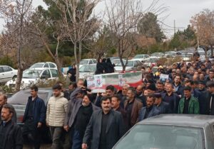 تشییع یکی از شهدای ناو جماران در مراغه