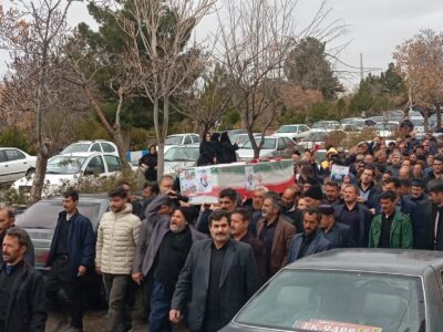 تشییع یکی از شهدای ناو جماران در مراغه