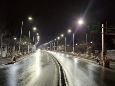 به‌روزرسانی روشنایی پل جهاد با نصب ۸۰ چراغ کم‌مصرف