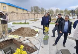 بازدید شهردار مراغه از روند آماده‌سازی آرامگاه استاد حیدر عباسی